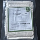 3-100  Cotton Farm Cheesecloth 36 X 36 Inch Grade 100 Unbleached Overlocked Edge