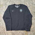 Vintage Nike Cbf Brasil Windbreaker Mens Medium Grey Soccer Kit 2006 2007