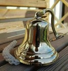 Large Nautical Ship s Boat Bell 11  Solid Brass Marine Maritime Wall Decor Gift