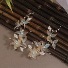 Handcrafted Chinese Style Hair Clip Glass Gradient Side Hairpin Accessory