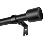 Adjustable Heavy Duty Curtain Rods Windows Multifunctional Matte Black Rods New