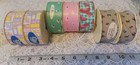 Lot Of Nos Fabric Ribbon Colorful Springtime Designs 7 Spools Unused Old Stock