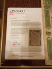 1908 Chinese Imperial Government Gold Loan  20 Sterling Bond Qing Dynasty Large