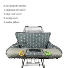 Rhydeer Shopping Cart Cover For Babies-high Chair Cover  Dotted Large  Grey