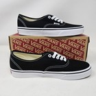 Vans Authentic Classic Black Skate Shoes   Vn000ee3blk   Men s 7 5   Women s 9