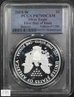 2019 W Proof American Silver Eagle  1 Cleveland Signed First Day Pcgs Pr70 Dcam