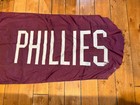 Huge Philadelphia Phillies Game Flag Banner From Wrigley Field 36  X 60  Rare