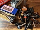Vintage Violin Parts Lot Wood Tuning Pegs  Stains  Machine Heads   Misc 