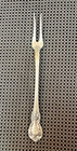 Towle Old Master Sterling Olive Pickle Fork 2 Tine Monogram V 5 75  Estate