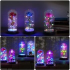 Colorful Luminous Rose Artificial Led Light Flower Uniques Gifts For Women Her