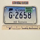 Rare 2006 Connecticut All Terrain Motorcycle License Plate Ct Atv Tag G 2658