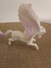 Greenbrier International Pegasus Figurine Toy  White Horse  Purple Accent