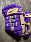 Used Bauer Nike Nbh Pro Senior Gloves Purple 14   