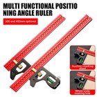 Woodworking Angle Ruler 30 40cm Aluminum Alloy Movable Precision Gauge Tool Set