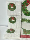 Vintage Christmas Hallmark Paper Napkins   Tablecloth Set Of 8 New
