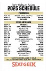 2025 Nfl Football Schedule - New Orleans Saints