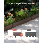 Steel Landscape Edging 5 Packs 39x3in Rust-resistant Garden Edging Border Brown