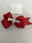 Girls Large 6  Grosgrain Hair Bow With Alligator Clip
