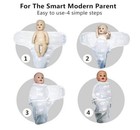 Cotton Sleepsack Swaddle Adjustable Wearable Blanket With Hat Nb 0-3 Months