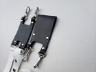 2 Pcs Knight Templar Sword Sling And Belt Holder Scabbard Silver Hardware