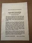 Foolish Pleasure Kentucky Derby Winner Pencil Sketch Vintage Unframed Art
