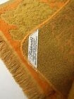 Vintage Fieldcrest Hand Towel Wash Cloth Lot Mid Century Rare Groovy Orange