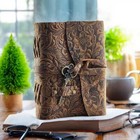 Large Grimoire Vintage Leather Journal Spell Book Of Shadows Handmade Notebook