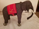 Steiff Grey Felt Elephant On Wheels  420115  Medallion Club 1997 98
