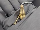 Brass Finished Aluminum Powder Vessel W  Spoon Keyring