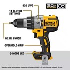 Dewalt 20v Max Xr Cordless Brushless 3-speed 1 2 In  Hammer Drill  tool Only 