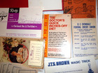 Estate Vtg Paper Advertising Lot Marx Toys Note Pads Morton s Dell Diet First Ai