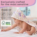 2 Pack Baby Hooded Towel viscose For 29 Inches By 29 Inches  Lavender Unicorn