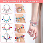 180 Pcs Charm Bracelet Making Kit For Girls  Unicorn Mermaid Crafts Gifts Set Ch
