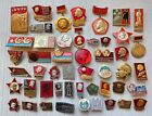 Set Of 50 Pcs  Pins Badges Soviet Union Lenin Communism Propaganda Memorabilia
