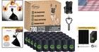 Pet Biodegradable Dog Waste Poop Bags Black 700 Unscented Refill Rolls