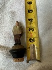 Vintage Hand Carved Wood Gentleman Bottle Stopper Cork German Alpine Folk Art