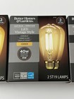 Better Homes And Gardens Led Vintage Style 40w Light Bulb 2 Pk St19 Lot Of 3