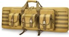 Double Rifle Case Soft Padded Long Rifle Bag  Tactical Gun Case Storage For S   