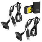 For Xbox 360 Wireless Controller Dual Rechargeable Battery Packs   Charger Cable