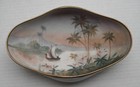 Nippon--6 Pc  Serving Set   palm Trees sailboat Scene--axe  vintage Hand Painted