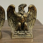 Vtg 1972 Colonial Virginia Hampton Va Brass Eagle 1776 Bookends Pair Americana