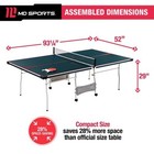 Mid Size Table Tennis Table  15mm  4 Piece  Pong Table  By Md Sports