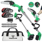 2in1 6 Inch Pole Saw 20v Battery Powered Mini Chainsaw For Tree Trimming Us