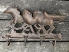 Cast Iron 4 Hook Running Horse Rack 