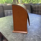 Vintage Asprey Saddle Tan Leather Desk Writing Stationery Letter File Box