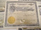 7 Obsolete Antique 1915-19 Leviathan Mines Co  Stock Certificates   L  k  