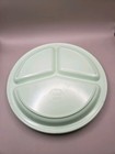 Vintage Texas Ware Melamine Plastic Mint Green Divided Plates Set Of 4 Euc