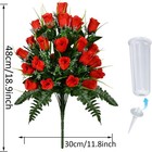 Artificial Cemetery Flowers  Grave Decorations Roses  Memorial Flowers Bouquet W