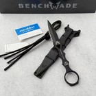 Benchmade 176bk Socp   Dagger 440c Stainless Steel Black Sheath Knife