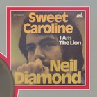 Neil Diamond Sweet Caroline Framed Picture Sleeve Gold 45 Record Display
